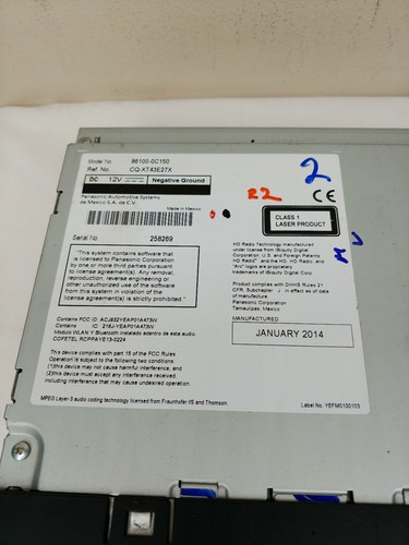 86100-0C150 *Read Description* TOYOTA RADIO RECEIVER *Knob Missing* - Foto 2 di 5