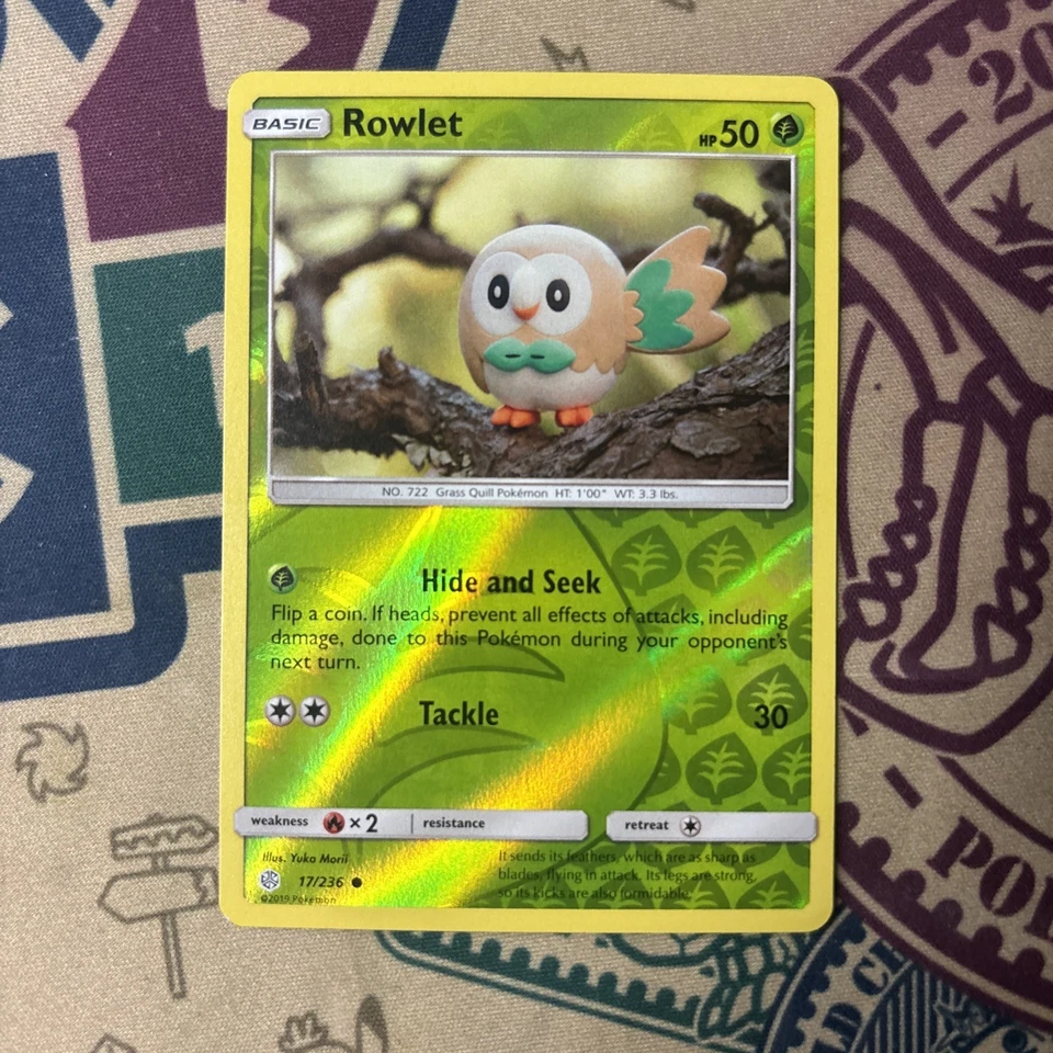 Rowlet 17/236 Sm-Cosmic Eclipse Reverse Holo - Image 3 of 3