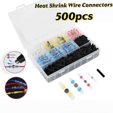 500PCS Solder Stick Waterproof Seal Sleeve Heat Shrink Butt Wire Connectors