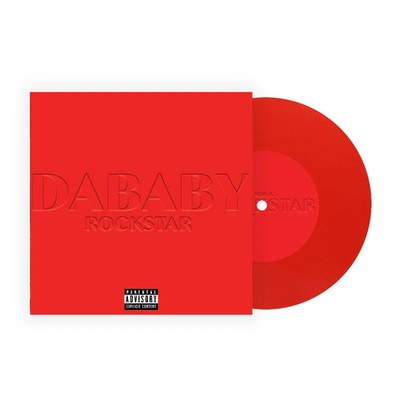 DaBaby Rockstar ft. Roddy Ricch 7'' Vinyl Record BLM version