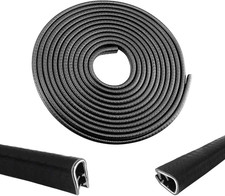 33Ft Car Door Edge Guards - Black Universal Fit Door Edge Protector, Rubber U Sh