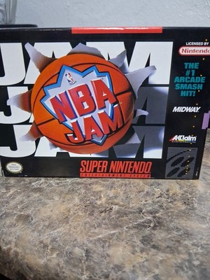 Nba Jam (Super Nintendo SNES) Complete in Box  CIB T5