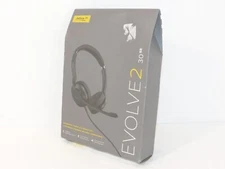 Jabra Evolve 2 30 SE Lightweight Wired Stereo Headphones Black NEW Sealed!