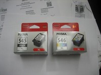 Original Canon Doppelpack Black + Color PG-545 Xl + CL-546 Xl