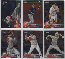 2018 RED SOX 40 Card Lot w/ TOPPS CHROME UPDATE TEAM SET 24 WORLD SERIES Champs