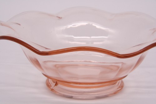 Quilted Pink Diamond Serving Bowl Depression Glass 7” 1930s Imperial Glass Co - Picture 10 of 13