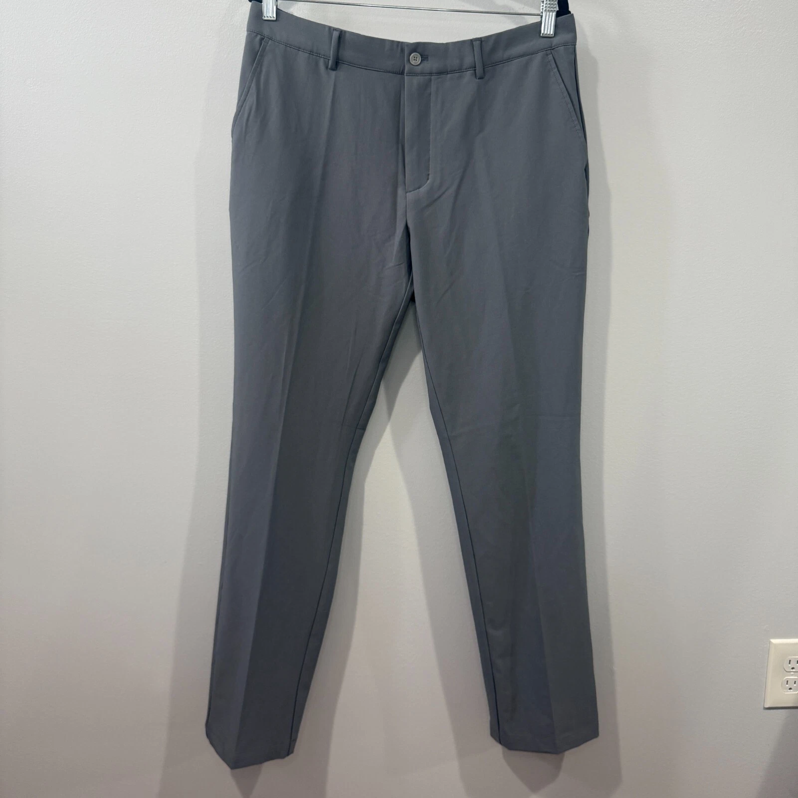 Greg Norman Performance Golf Pants Gray 34x32 NWT Stretch Waistband G7PRP534