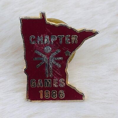 Vtg Minnesota Chapter Special Olympics 1986 Games Enamel Lapel Pin *Scuffed