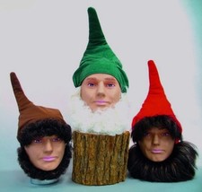 Zwergenmütze o. Zwergenbart Kostüm Zwerge Wichtel Mütze Bart Zwerg Karneval