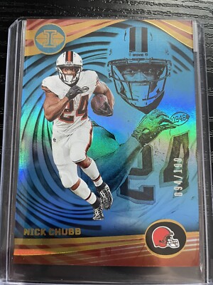 NICK CHUBB CLEVELAND BROWNS 094/199 blue NFL PANINI ILLUSIONS 2022 TRADING CARD