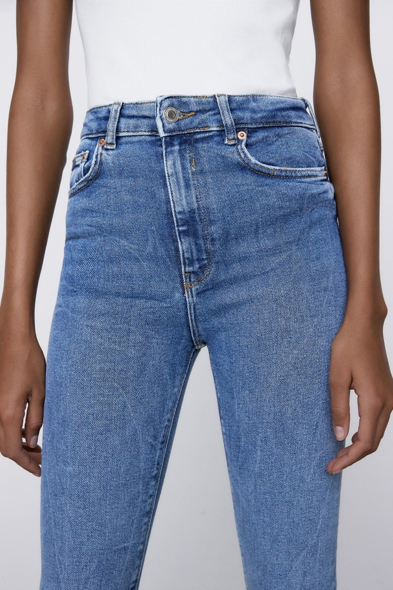 ZARA::デニム:EU34[RESALE] NWT Zara PREMIUM THE '80S SKINNY JEANS Size 34 US 2 Morning