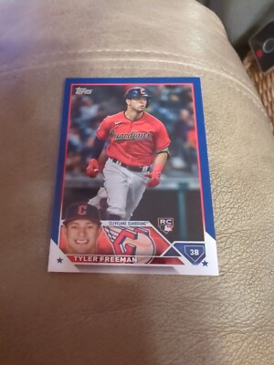 2023 Topps Series 2 TYLER FREEMAN Royal Blue Rookie RC #462 Cleveland Guardians