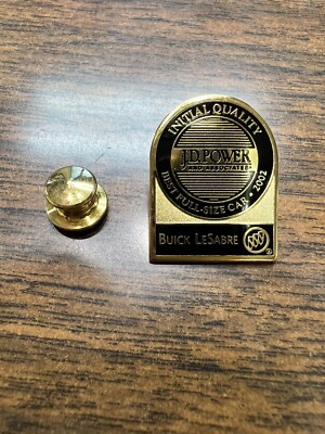 JD POWER Best full Size Car Initial Quality 2002 Buick LeSabre Hat / Lapel Pin