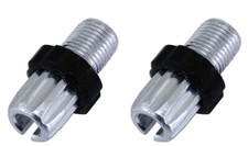 2 ALTALINE ADJUSTABLE 10MM LONG BICYCLE BARREL/BRAKE LEVER BLK/SILVER FRONT/REAR