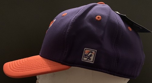 The Game Falcons Fitted Cap Hat Sz. 7 1/8 New GP400 Purple/Orange - Picture 2 of 6