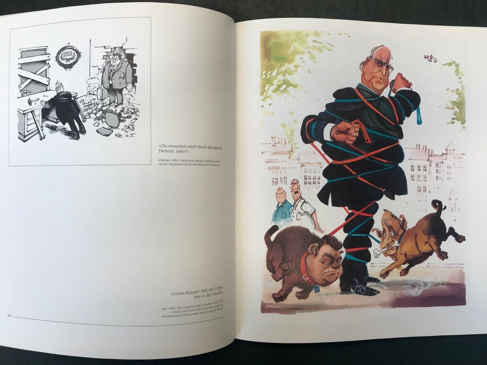 Thumbnail - Kohl - Dampf : Horst Haitzinger, Helmut Kohl Karikaturen, Bruckmann