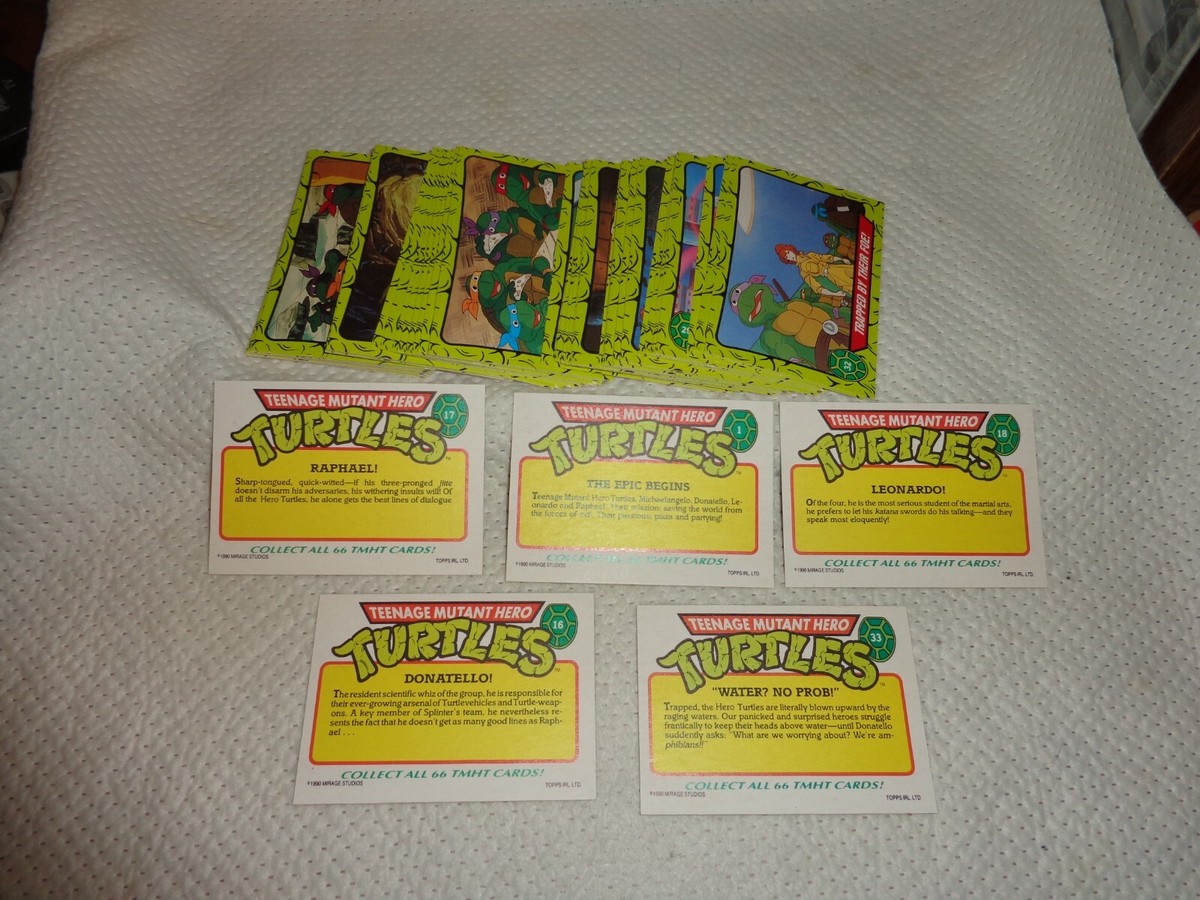 TEENAGE MUTANT NINJA TURTLES--1990 TV CARTOON CHARACTERS--66 CARD