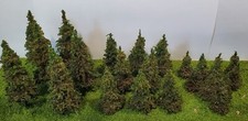 MOOSE CREEK TREES Variety Pack A - 24 pc 1-1/2"x10  2"x8  3"x6 HO N Z scale