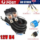 <!--F#f_0-->12V H4 Negative Switched LED Headlight Lamp Bulb w/Relay Wiring Harness Plug Kit<!--F/-->