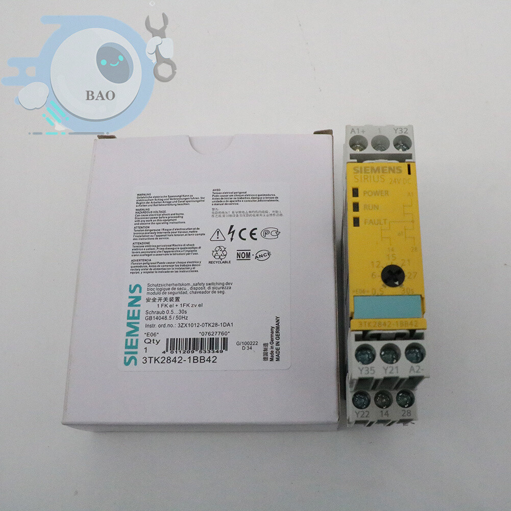 New SIEMENS 1PC In Box safety relay 3TK2842-1BB41 3TK2 842-1BB41 New SIEMENS 1PC In Box safety relay 3TK2842-1BB41 3TK2 842-1BB41