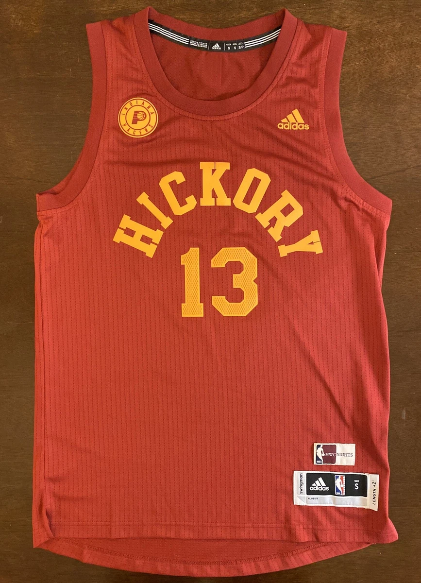 Rare Adidas HWC NBA Indiana Pacers Hickory Paul George Basketball Jersey