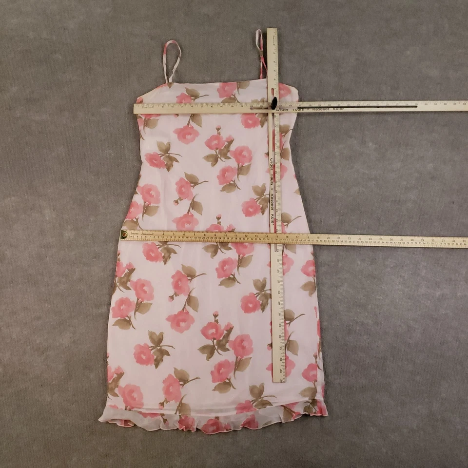 Valentino Miss V Dress Size 6 Small Pink 100% Silk Floral Wedding Lined Sundress - Image 2 of 4