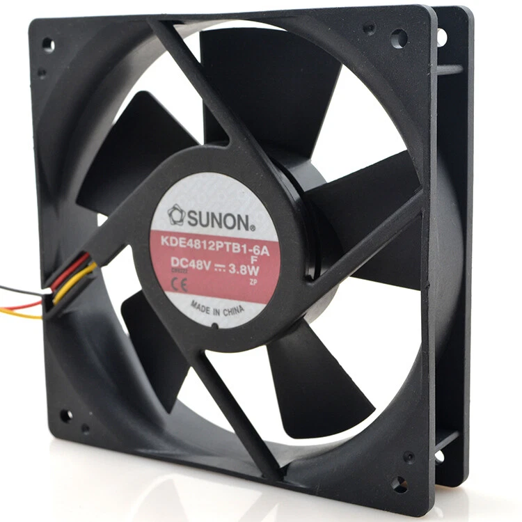 1pc SUNON KDE4812PTB1-6A 12CM 12025 48V 3.8W 3-wire Inverter Cooling Fan - Image 2 of 4
