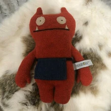 Ugly Dolls Plush Red Jean Apron Wage 2005 8" Small Pretty Ugly LLC