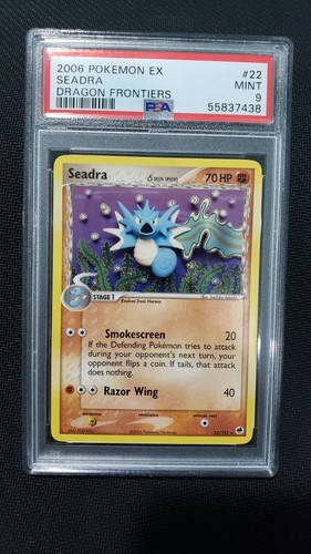 2006 Pokemon: SEADRA 22/101 - [Rare] - [EX Dragon Frontiers Set] - Mint - PSA 9
