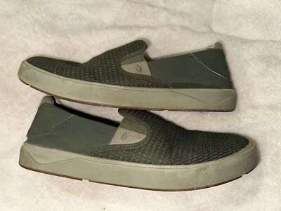 Olukai LAE'AHI Size 10 Men's Green Slip On Casual Mesh Shoes
