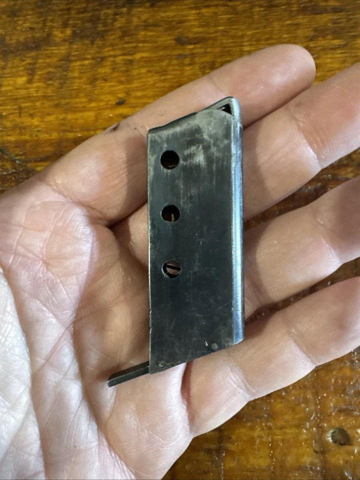 Cargador redondo vintage Steyr-Pieper modelo 1909 25 Acp 6. Original.   (#48) Foto 4 de 4