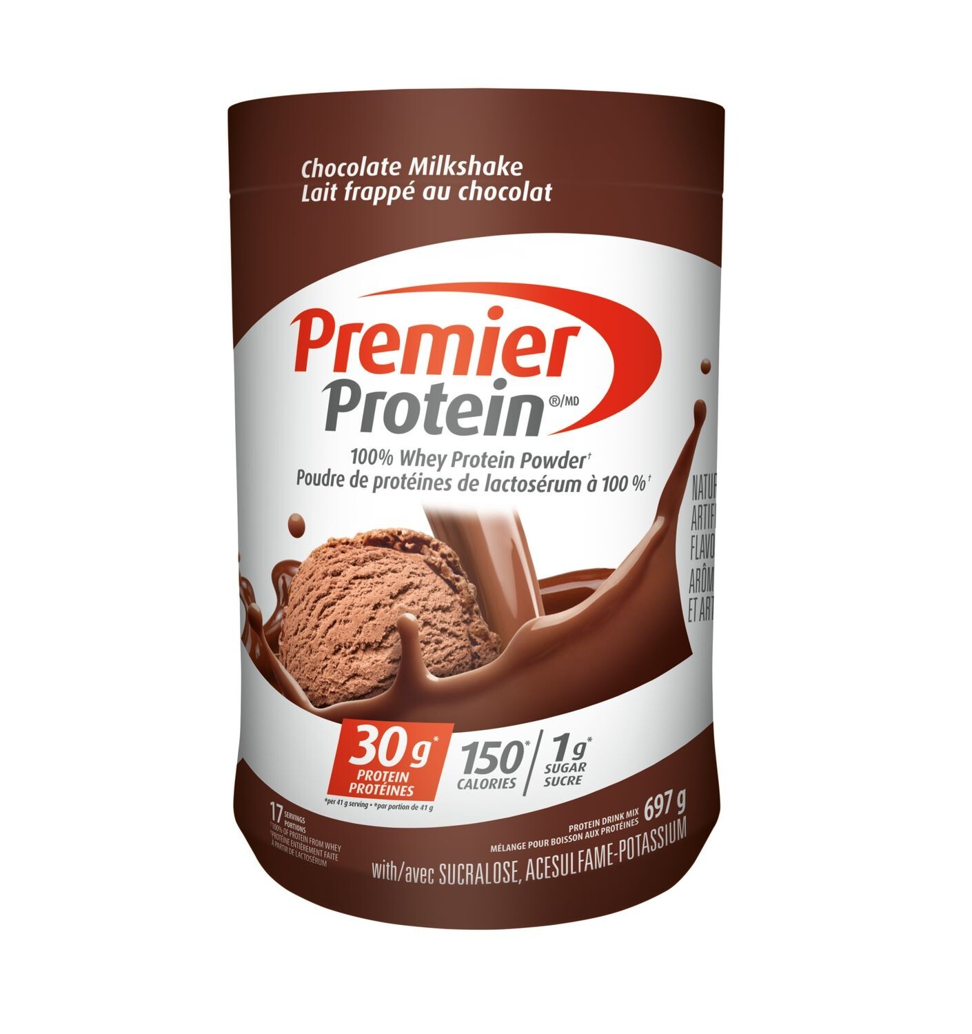 QTY: 2), PREMIER PROTEIN CHOCOLATE MILKSHAKE PROTEIN POWDER 697g ...