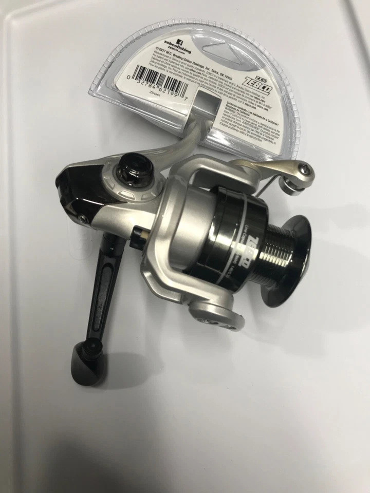 NUEVO ZEBCO ZX30 Carrete giratorio 5.3:1 Relación 6 + 1 BB Carrete de aluminio PAQUETE DE ALMEJAS Foto 3 de 3