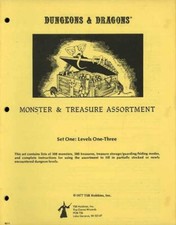 MONSTER & TREASURE ASSORTMENT SET ONE VGC! MONO 9011 TSR Dungeons Dragons D&D 