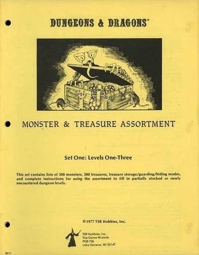 MONSTER & TREASURE ASSORTMENT SET ONE VGC! MONO 9011 TSR Dungeons Dragons D&D  - Picture 1 of 2