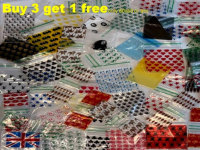 GRIP Seal BAGS Small Large Clear Plastic Zipper Baggy Zip Lock Zip keep colour