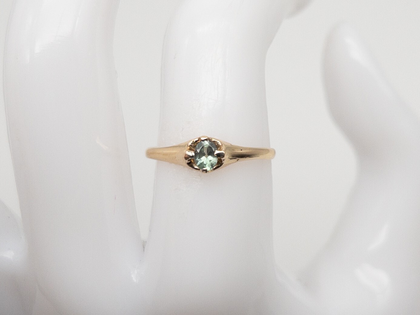 Antique Victorian 1890s $1800 .25ct Natural Alexandrite 10k Yellow Gold Ring