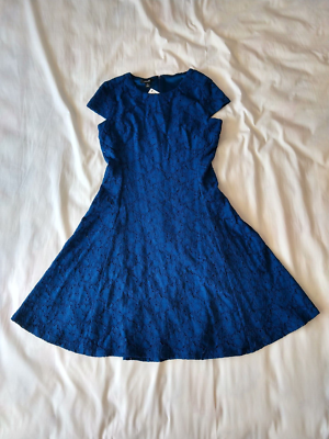 Alfani Blue Lace A Line Dress Women's Size Petite 4P. NWT. MSRP $99.50. |  eBay