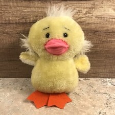 VINTAGE SPEARHEAD MARKETING YELLOW DUCK PLUSH ANIMAL FELT FEET CIRCA 1982