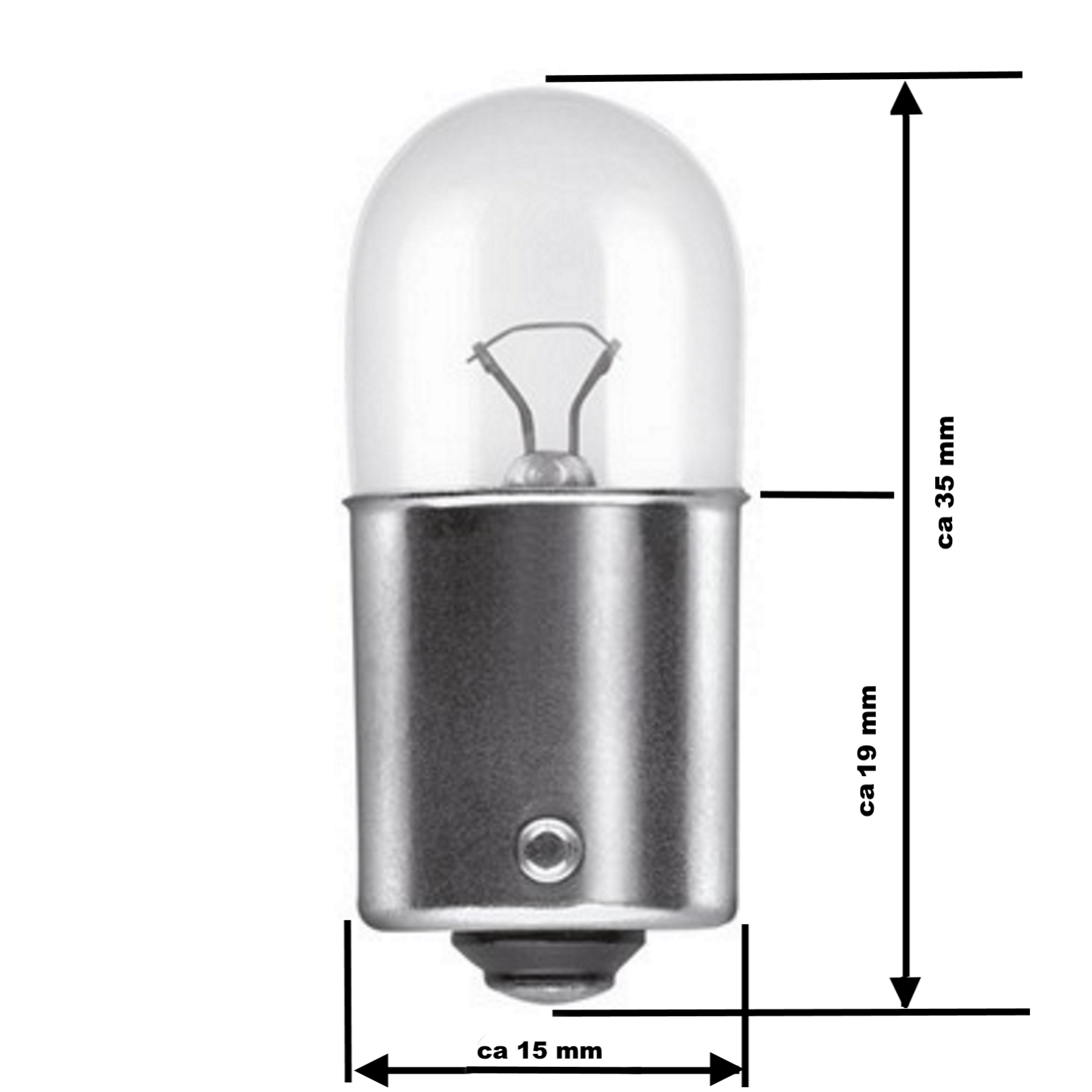 20x 17171 Narva 12V 5W BA15s R5W Glühlampe Glühbirne Lampe Kugellampe ...