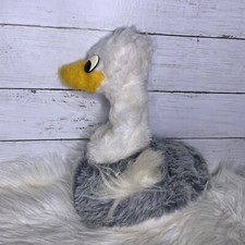 Vintage 70s Ostrich Goose Duck Hand Puppet Plush Stuffed Animal