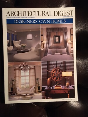  ARCHITECTURAL DIGEST   MAGAZINE SEPTEMBER 2006 - EXCELLENT - CONTENTS PHOTOS
