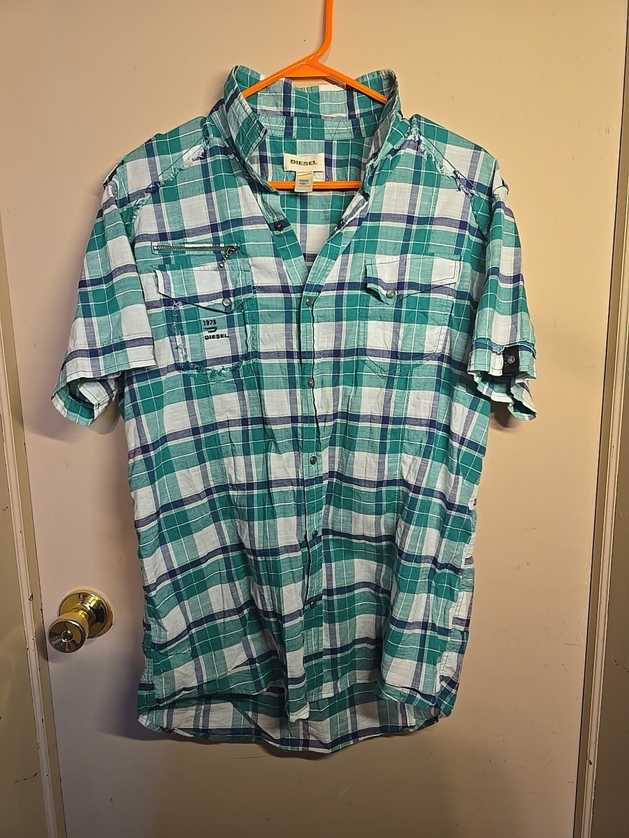 Diesel Mens Plaid Flannel Shirt XXL RN93243 CA25594 | eBay Diesel Mens Plaid Flannel Shirt XXL RN93243 CA25594 | eBay