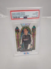 2020 Panini Prizm Racing Stained Glass Brad Keselowski White Sparkle #64 PSA 10