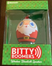 Bitty Boomers Santa Wireless Bluetooth Speaker w/Backpack Clip Ornament New 2  