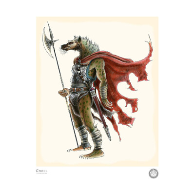 Tony DiTerlizzi Art Print Gnoll 11'' x 14'' - Signed Print New