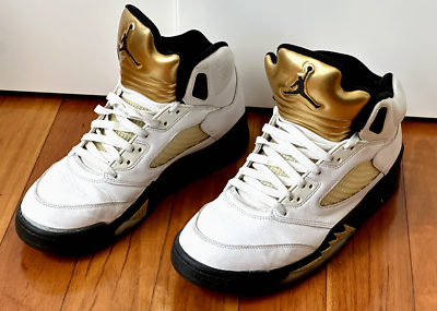 jordan retro 5 black and gold