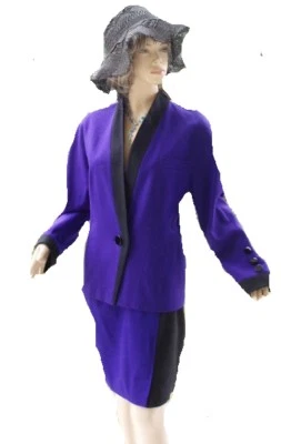 Alexander Creation de Luxe Kostüm lila schwarz Gr 38 - Bild 1 von 4