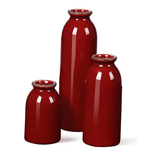 - Ceramic vase 3 Piece Set, Small vase for Country Home Decoration, Modern