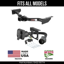 For 03-06 Cadillac Escalade EXT Trailer Hitch + 7Pin Wiring Fits All Models Curt